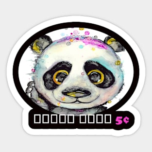 Panda Hugs Sticker